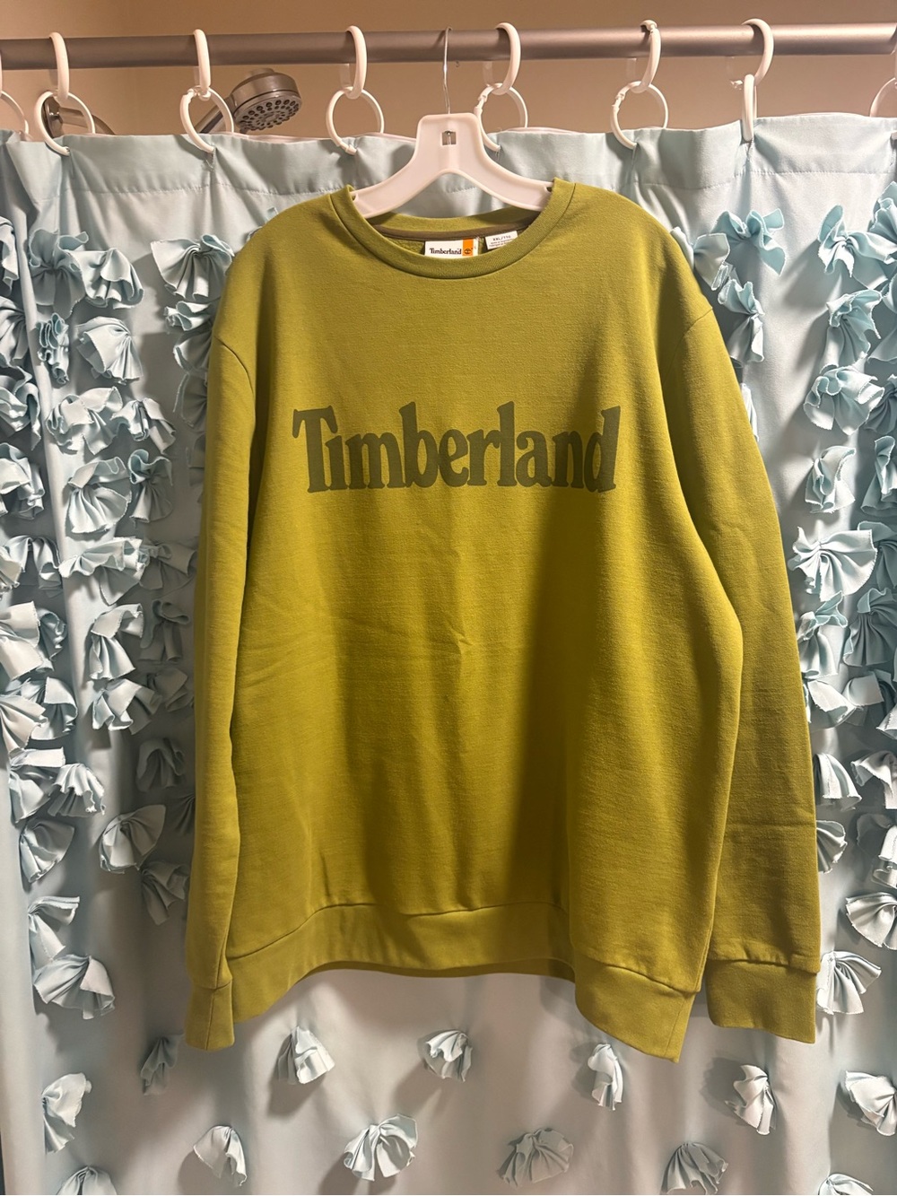 Timberland Green Logo Crewneck Sweatshirt - Men's